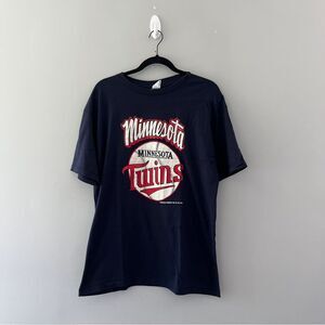 Vintage 1987 Milwaukee Twins Baseball Graphic T-shirt Champion Size XL
